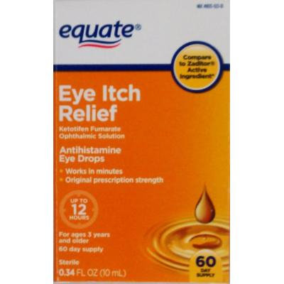 Equate Eye Itch Relief 60-Day Supply Compare to Zaditor