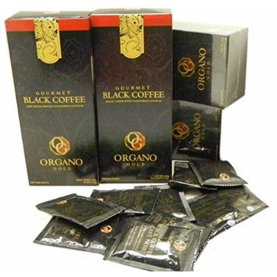 5 Boxes Organo Gold Gourmet Cafe Noir, Black Coffee 100% Certified Ganoderma Extract Sealed (1 Box of 30 Sachets)