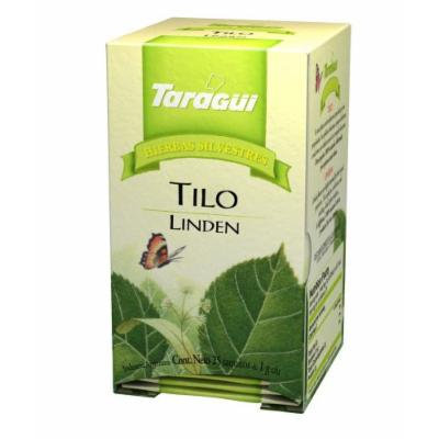 Taragui - Herbal Line Herbal Tea, Linden, 25-Count (Pack of 24 Boxes, 600 Tea Bags)