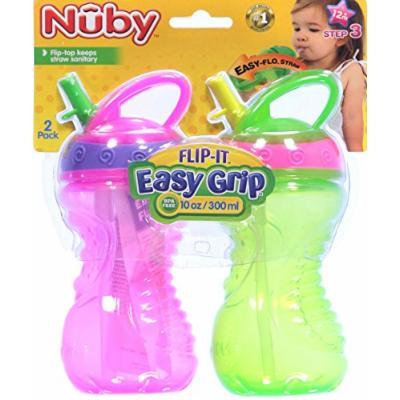 Nuby Flip-It Sippers 2-Pack - fuchsia, one size