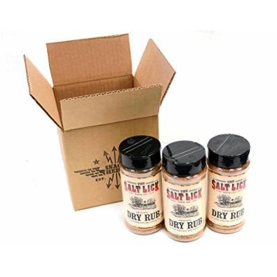 New! Salt Lick Original Dry Rub Seasoning Gift Set - For BBQ Pit and Grill - 12 oz (Pack of 3) By Snack Hero