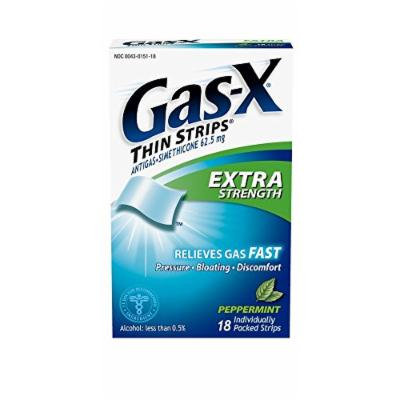 Gas-X Thin Antigas Extra Strength Strips, Peppermint, 18 Count