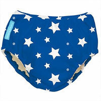 Charlie Banana Best Extraordinary Reusable Training Pants (Medium, White Stars on Blue)