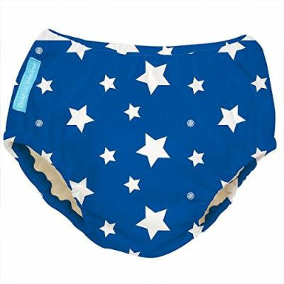 Charlie Banana Best Extraordinary Reusable Training Pants (Medium, White Stars on Blue)
