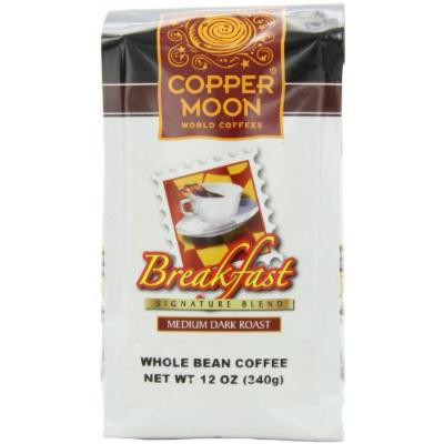Copper Moon Breakfast Blend Coffee, Whole Bean, 12-Ounce Bags (Pack of 3)