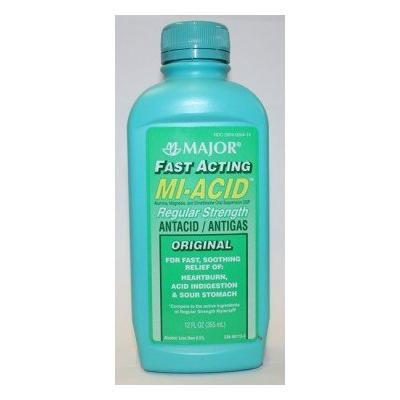 Mi-Acid Liquid Antacid / Antigas Regular Strength 12 Fl Oz. (12 Oz.)