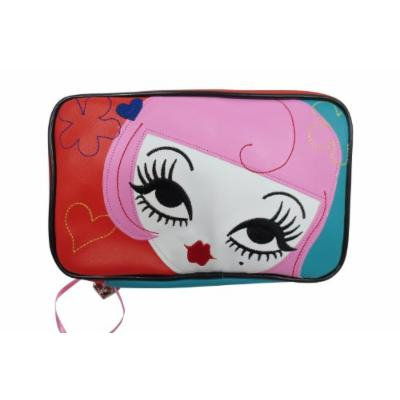 Fluff Lolita Tokyo Girl Kiss Kiss Face Makeup Bag