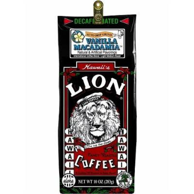 Hawaii Lion Flavored Coffee 10 oz. Ground Vanilla Macadamia Decaf