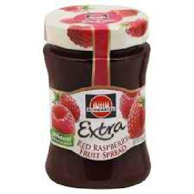 Schwartau Extra Red Raspberry Fruit Spread 12 Oz (Pack of 3)