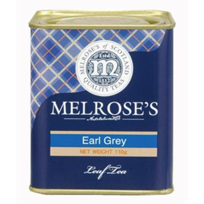 Melrose leaf tea cans Earl Grey 110g