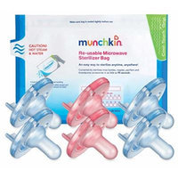 Philips Avent Soothie Pacifier 3 + Months (6 Pack), Blue/Pink with Bonus Steam Sterilizer Bag