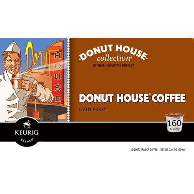 Donut House Collection Donut House Caffeinated Coffee for Keurig Brewing Systems, 160 K-Cups