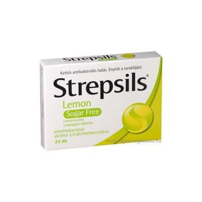 Strepsils Lemon Sugar Free 24x Tablets