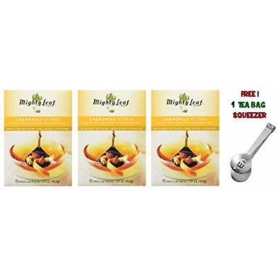 Mighty Leaf Tea ,Chamomile Citrus Blossom ,(with FREE Tea Bag Squeezer) (3 Pack)