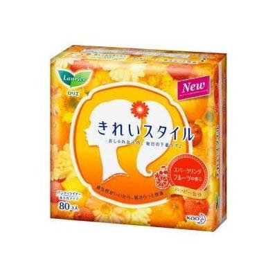 Kao Laurier KIREI-Style Panty Liners SCENTED ( Sparkling Fruit ) - 80 pads
