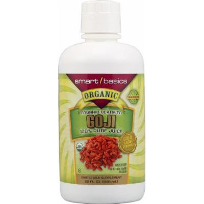 Smart Basics Organic Certified 100% Pure Goji Berry Juice -- 32 fl oz