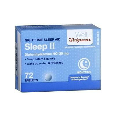 Walgreens Sleep II Nighttime Sleep-Aid Tablets 72 ea