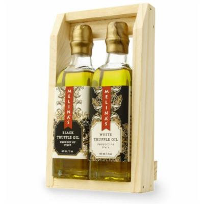 Melina's Truffle Oil Mini Gift Set, Black and White