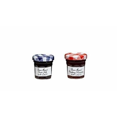 Bonne Maman Duo Mini Jars - 1 Oz X 30 Pcs (15 Strawberry, 15 Grape)