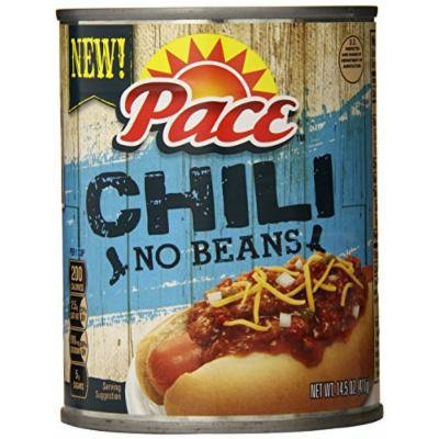 Pace Chili, No Beans, 14.5 Ounce (Pack of 12)