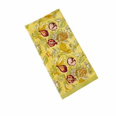 Couleur Nature Tutti Frutti Tea Towels, 20 by 30-Inch, Yellow/Green, Set of 3