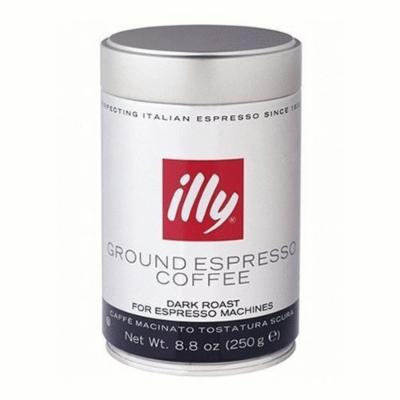 Illy Scuro Espresso Grind Dark Roast Coffee, Black Band, 6 Count