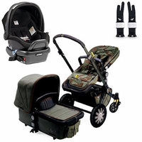 Bugaboo Cameleon3 Complete Stroller - Diesel Camouflage w Peg Perego Primo Viaggio 4/35 Car Seat (Onyx)