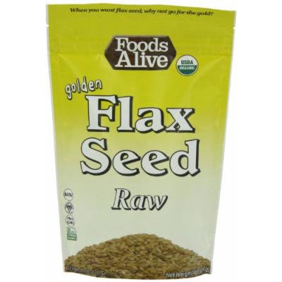 Foods Alive Organic Gold Flax seed, 14-Ounce Pouches (Pack of 3)