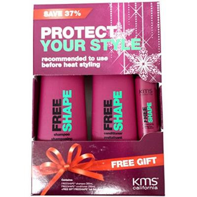 KMS Holiday Duo FREESHAPE Shampoo / Conditioner + Hot Flex Spray Sample