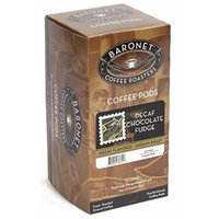 Baronet Coffee Decaf Chocolate Fudge, Medium Roast, 18-Count Coffee Pods (Pack of 3)