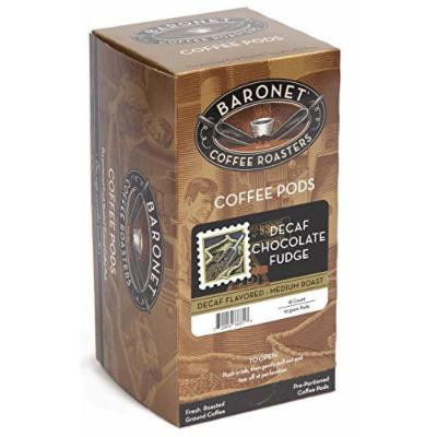 Baronet Coffee Decaf Chocolate Fudge, Medium Roast, 18-Count Coffee Pods (Pack of 3)