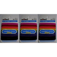Scunci Effortless Beauty Large No-damage Carribean Elastics, 4mm, 54-Count