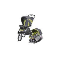 Baby Trend Expedition ELX Travel System Stroller - Spearmint jogging stroller with car seat and base