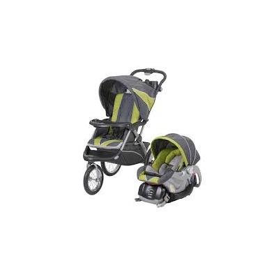 Baby Trend Expedition ELX Travel System Stroller - Spearmint jogging stroller with car seat and base