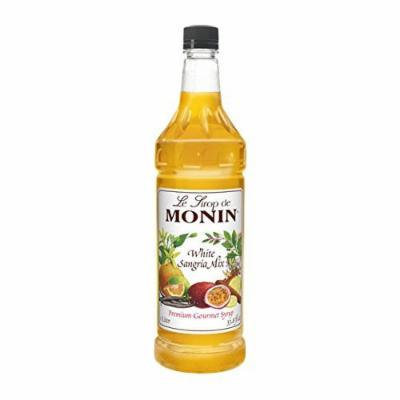 Monin Flavored Syrup, White Sangria Mix , 33.8-ounce Plastic Bottle (1 Liter)