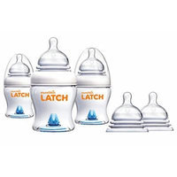 Munchkin Latch Anti-Colic 4 Ounce Bottles with Stage 3 Replacement Nipples