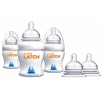 Munchkin Latch Anti-Colic 4 Ounce Bottles with Stage 3 Replacement Nipples