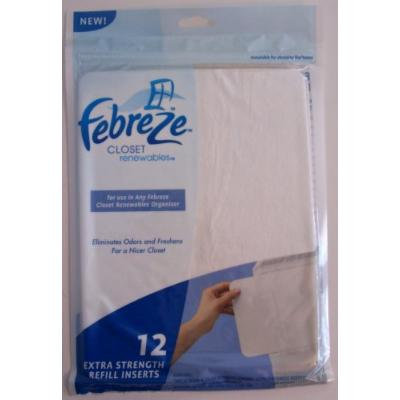 Pack of 12 Refill Inserts Closet Renewables for Use in Any Febreze Closet Renewables Organizer