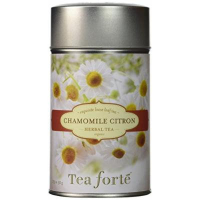 Tea Forte CHAMOMILE CITRON Loose Leaf Organic Herbal Tea 1.75 Ounce Tea Tin