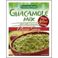 Concord Foods, Guacamole Mix, Classic Spicy, 1oz Packet (Pack of 6)