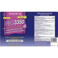 RUGBY® PEG3350® POLYETHYLENE GLYCOL POWDER FOR ORAL SOLUTION OSMOTIC LAXATIVE 29.9 OZ/850 GRAMS 50 ONCE DAILY DOSES *COMPARE TO THE EXACT SAME ACTIVE INGREDIENTS FOUND IN MIRALAX® AND SAVE!*