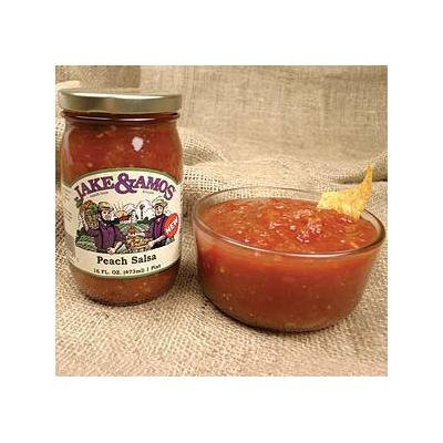 Jake & Amos Peach Salsa - 16 Ounce