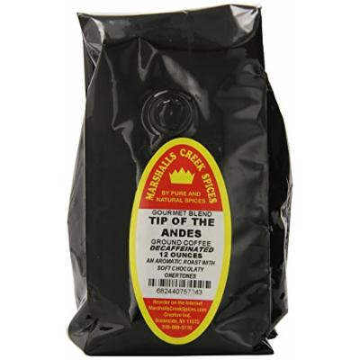 Marshalls Creek Spices Gourmet Decaf Ground Coffee, Tip of The Andes, 12 Ounce