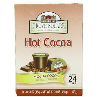 Grove Square Mocha Hot Cocoa Single-Serve Cups, 48 Count