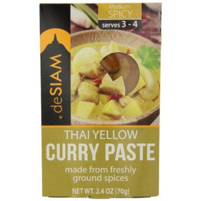 deSIAM Curry Paste, Thai Yellow, 2.4 Ounce (Pack of 6)