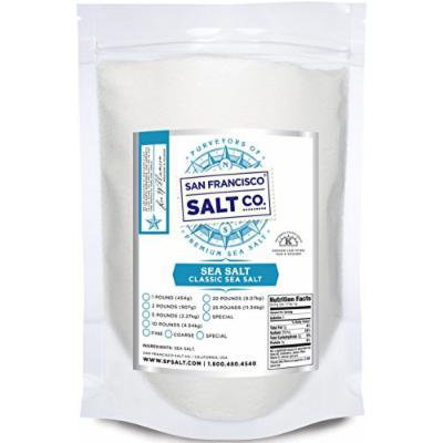 Pacific Ocean Gourmet Sea Salt, pure and natural sea salt Kosher Certified (Fine Grain 20lbs)