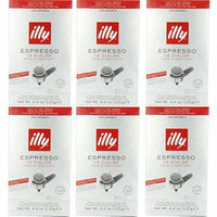 illy Caffe Espresso, (Medium Roast, Red Band), 18-Count E.S.E. Pods 4.4 oz (Pack of 6)