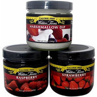 Walden Farms Calorie Free Sugar Free Strawberry and Rasberry Fruit Spreads and Marshmellow Dip