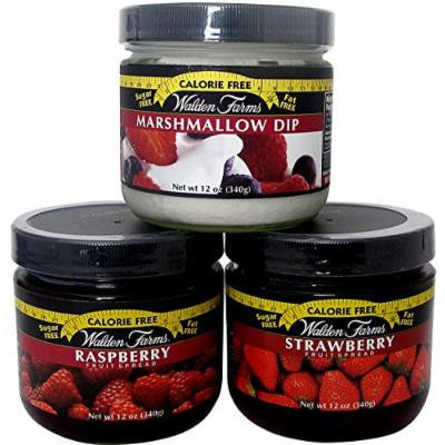 Walden Farms Calorie Free Sugar Free Strawberry and Rasberry Fruit Spreads and Marshmellow Dip