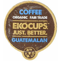 EKOCUPS Artisan Guatemalan Coffee, Medium Roast, in Recyclable Single Serve Cups for Keurig K-cup Brewers, 10 count